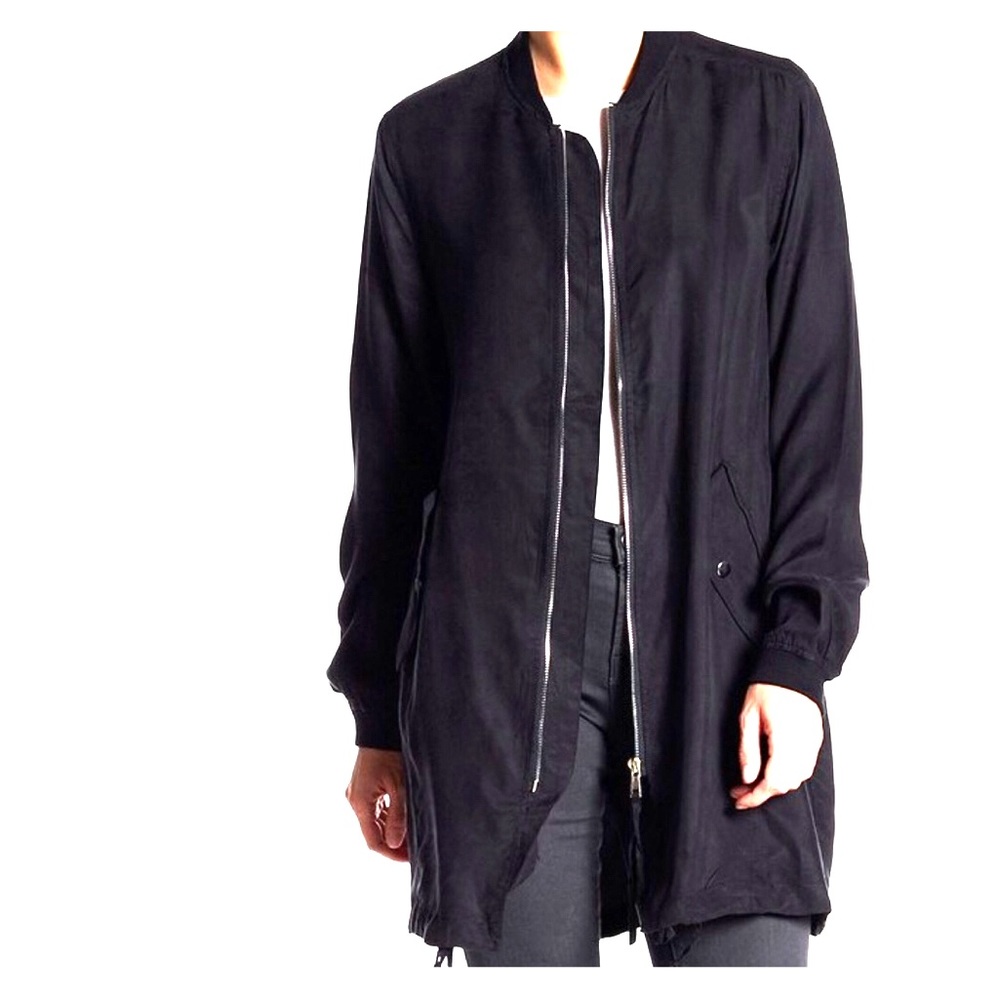 Black Anorak Style Jacket